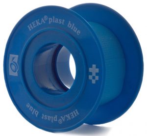 HACCP hechtpleister 2,5 cm x 5 meter blauw detectable